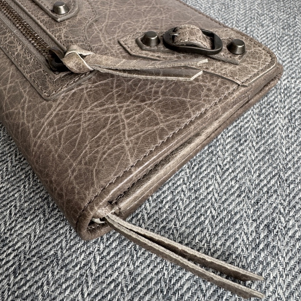 NEW & RARE Balenciaga Classic City Long Wallet - Gray Pepper - Picture 8 of 8